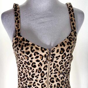 H & M Divided Leopard mini dress new with tag  Size  6